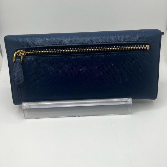 EUC Prada Saffiano Bluette Wallet - Picture 3 of 14